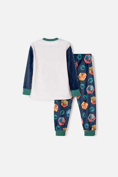 PIJAMA DE JURASSIC WORLD PANTALÓN LARGO MULTICOLOR PARA NIÑO 2T A 6T