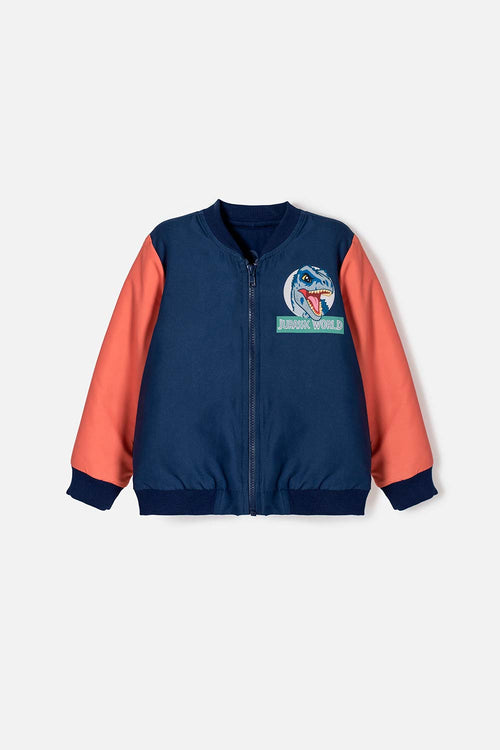 CHAQUETA DE JURASSIC WORLD CON CIERRE MULTICOLOR PARA NIÑO 2T A 6T