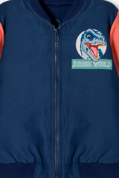 CHAQUETA DE JURASSIC WORLD CON CIERRE MULTICOLOR PARA NIÑO 2T A 6T