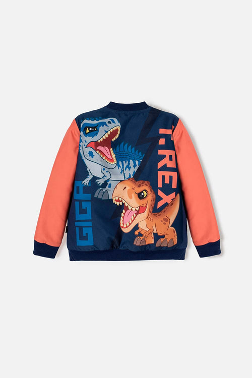CHAQUETA DE JURASSIC WORLD CON CIERRE MULTICOLOR PARA NIÑO 2T A 6T
