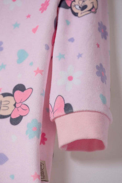 SET PRIMER DIA DE MINNIE MOUSE BLANCO Y ROSADO PARA BEBÉ NIÑA