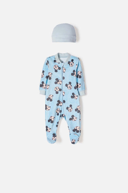 SET PRIMER DÍA DE MICKEY MOUSE AZUL PARA BEBÉ NIÑO
