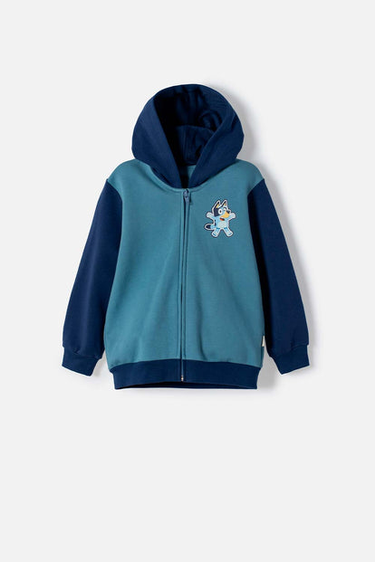 BUZO DE BLUEY CON CIERRE AZUL PARA NIÑO 2T A 6T