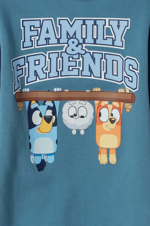 BUZO DE BLUEY CON CIERRE AZUL PARA NIÑO 2T A 6T