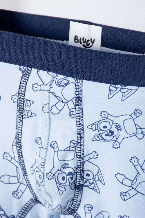 PACK X2 BOXER DE BLUEY AZUL PARA NIÑO 2T A 6T