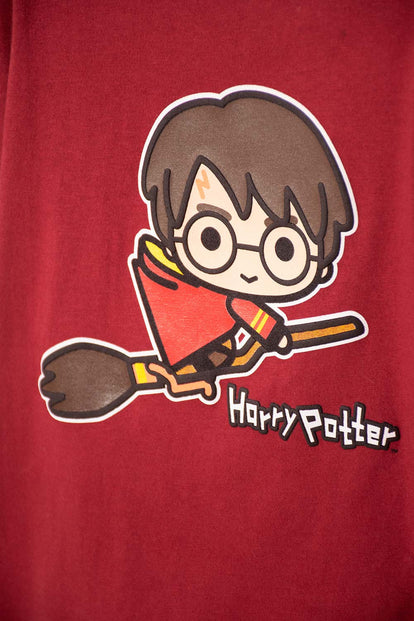 CAMISETA DE HARRY POTTER MANGA CORTA ROJO PARA NIÑO 2T A 6T