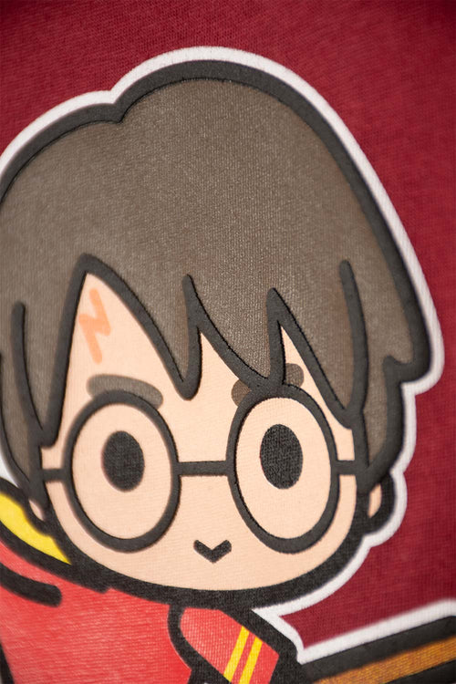 CAMISETA DE HARRY POTTER MANGA CORTA ROJO PARA NIÑO 2T A 6T