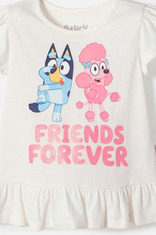 CONJUNTO DE BLUEY CON PANTALÓN LARGO MULTICOLOR PARA NIÑA 2T A 6T