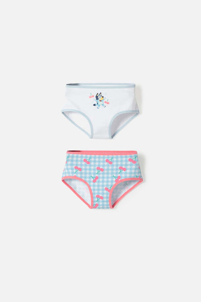 PACK X2 PANTIES DE BLUEY BLANCO PARA NIÑA 2T A 6T
