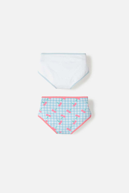 PACK X2 PANTIES DE BLUEY BLANCO PARA NIÑA 2T A 6T