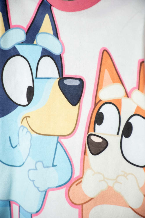 PIJAMA DE BLUEY MULTICOLOR TELA TIPO FLEECE PARA NIÑA 2T A 6T
