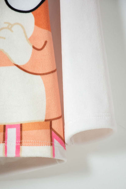 PIJAMA DE BLUEY MULTICOLOR TELA TIPO FLEECE PARA NIÑA 2T A 6T