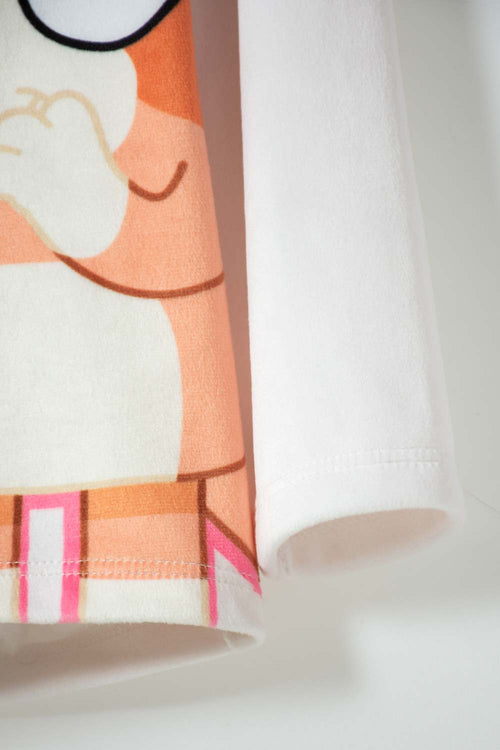 PIJAMA DE BLUEY MULTICOLOR TELA TIPO FLEECE PARA NIÑA 2T A 6T