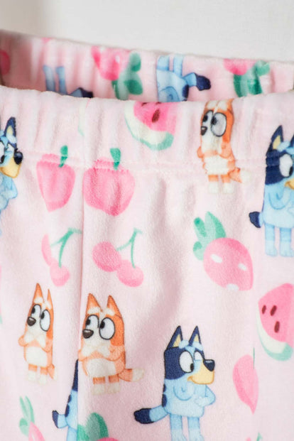 PIJAMA DE BLUEY MULTICOLOR TELA TIPO FLEECE PARA NIÑA 2T A 6T