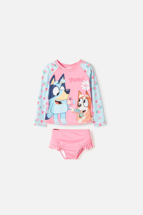 CONJUNTO DE BAÑO BLUEY MULTICOLOR PARA NIÑA 2T A 6T