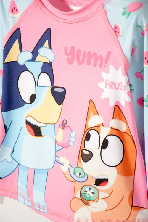 CONJUNTO DE BAÑO BLUEY MULTICOLOR PARA NIÑA 2T A 6T