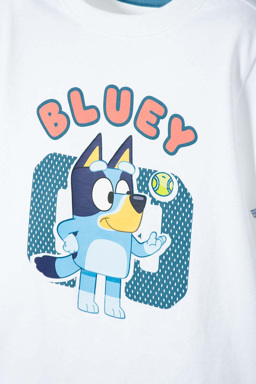 CONJUNTO DE BLUEY PANTALÓN CORTO MULTICOLOR PARA NIÑO 2T A 6T