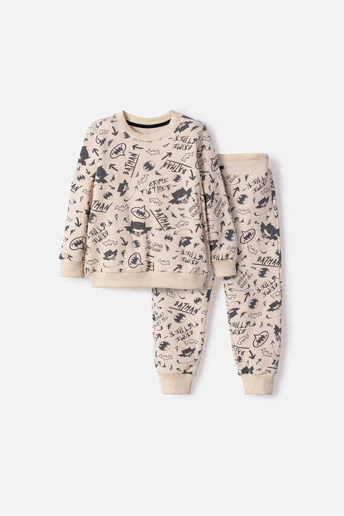 CONJUNTO DE BATMAN PANTALÓN LARGO MULTICOLOR PARA NIÑO 2T A 6T