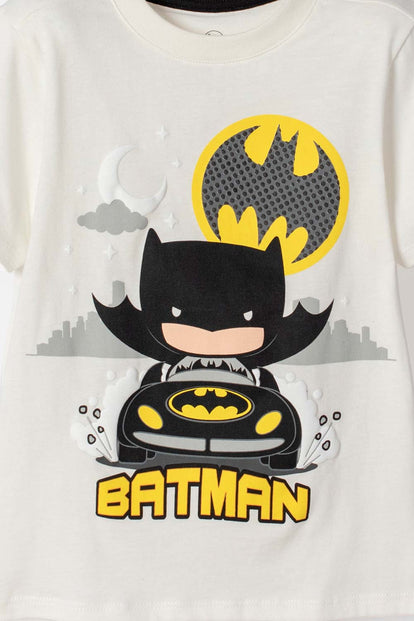 CONJUNTO DE BATMAN PANTALÓN LARGO MULTICOLOR PARA NIÑO 2T A 6T