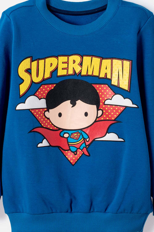CONJUNTO DE SUPERMAN AZUL PARA NIÑO 2T A 6T