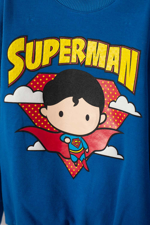 CONJUNTO DE SUPERMAN AZUL PARA NIÑO 2T A 6T