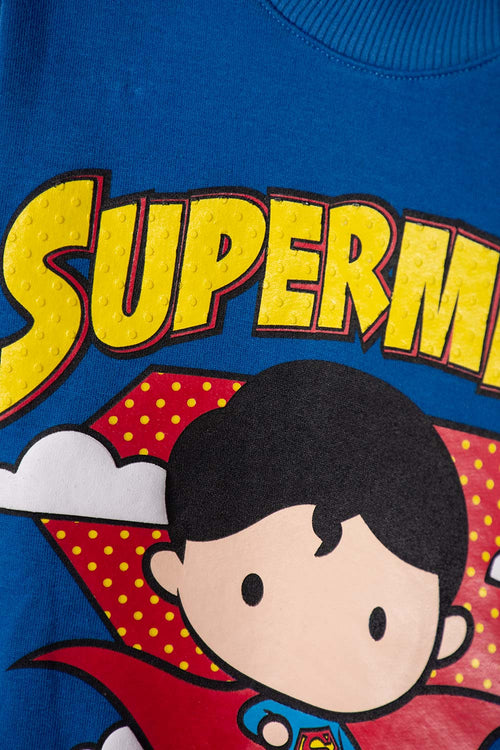 CONJUNTO DE SUPERMAN AZUL PARA NIÑO 2T A 6T