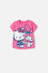 CAMISETA DE HELLO KITTY MANGA CORTA ROSADA PARA NIÑA 2T A 6T