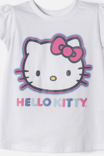 PIJAMA DE HELLO KITTY PANTALÓN LARGO MULTICOLOR PARA NIÑA 2T A 6T