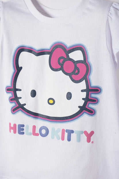 PIJAMA DE HELLO KITTY PANTALÓN LARGO MULTICOLOR PARA NIÑA 2T A 6T
