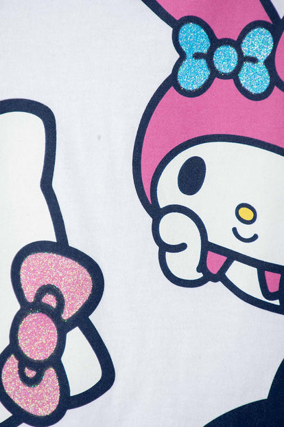 CONJUNTO DE HELLO KITTY CON SHORT MULTICOLOR PARA NIÑA 2T A 6T