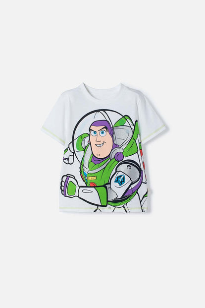 CAMISETA DE TOY STORY MANGA CORTA BLANCO PARA NIÑA 2T A 6T