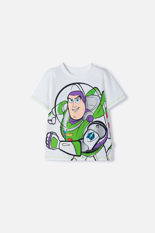 CAMISETA DE TOY STORY MANGA CORTA BLANCO PARA NIÑA 2T A 6T