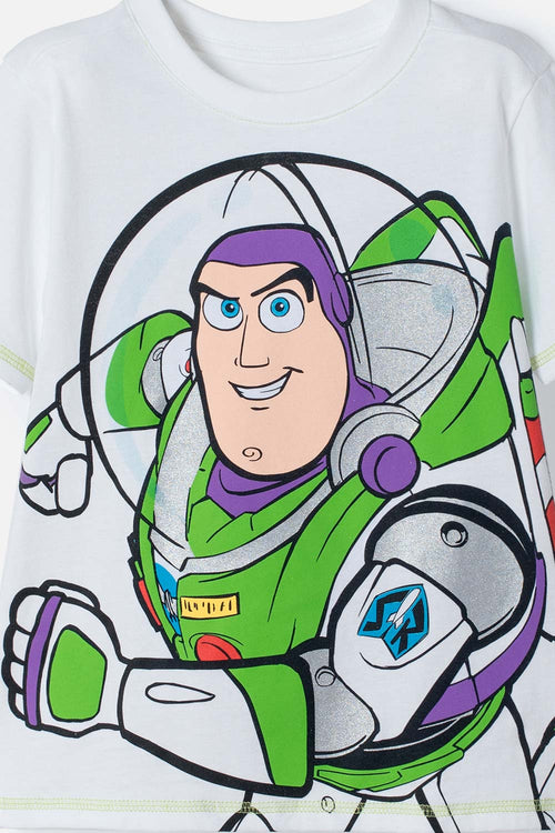 CAMISETA DE TOY STORY MANGA CORTA BLANCO PARA NIÑA 2T A 6T