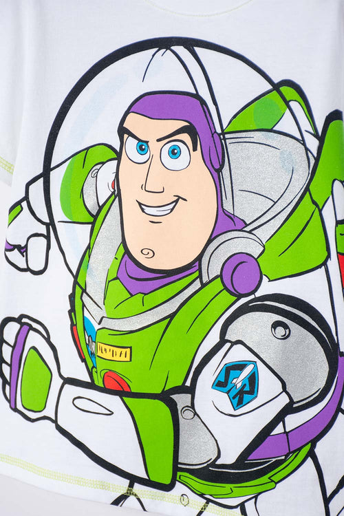 CAMISETA DE TOY STORY MANGA CORTA BLANCO PARA NIÑA 2T A 6T