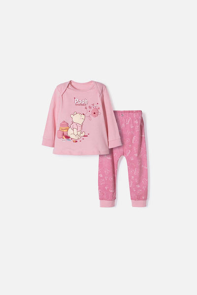 PIJAMA DE WINNIE THE POOH ROSADA PARA BEBÉ NIÑA