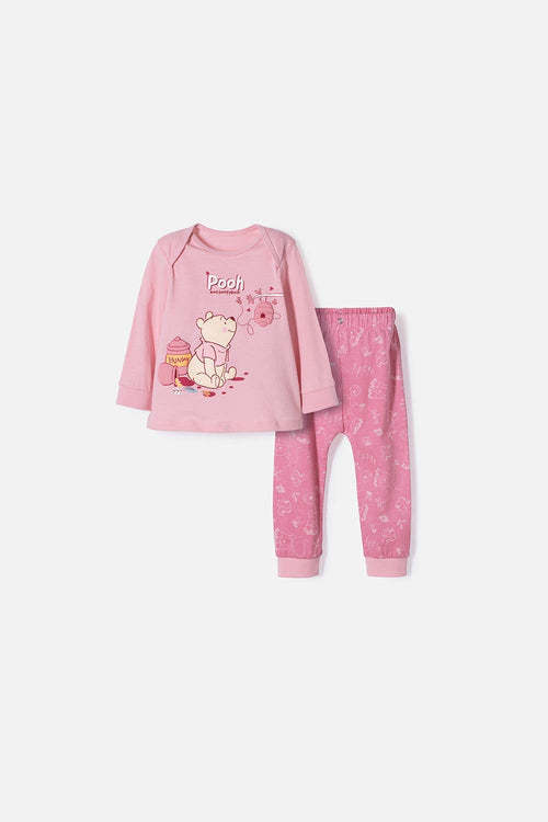 PIJAMA DE WINNIE THE POOH ROSADA PARA BEBÉ NIÑA