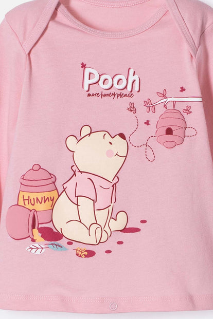 PIJAMA DE WINNIE THE POOH ROSADA PARA BEBÉ NIÑA