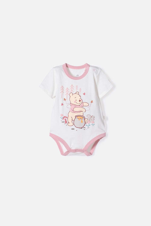 BODY DE WINNIE THE POOH MANGA CORTA MARFIL PARA NIÑA