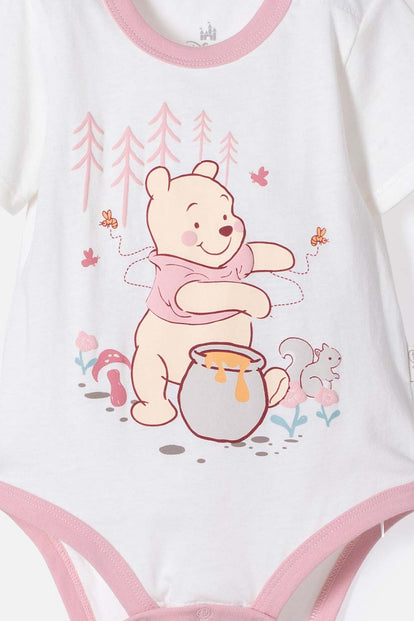 BODY DE WINNIE THE POOH MANGA CORTA MARFIL PARA NIÑA