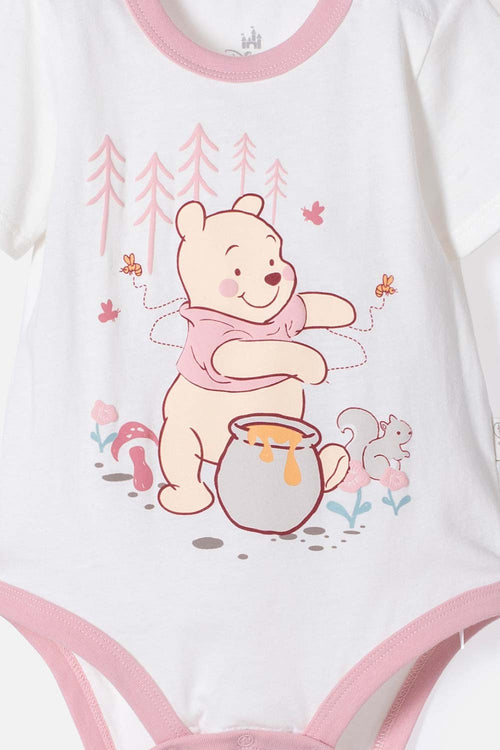 BODY DE WINNIE THE POOH MANGA CORTA MARFIL PARA NIÑA
