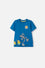 CAMISETA DE MINIONS MANGA CORTA AZUL PARA NIÑO 2T A 6T