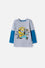 CAMISETA LOS MINIONS MANGA LARGA GRIS PARA NIÑO 2T A 6T