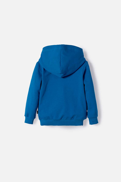BUZO DE MINIONS CON CAPUCHA AZUL PARA NIÑO 2T A 6T