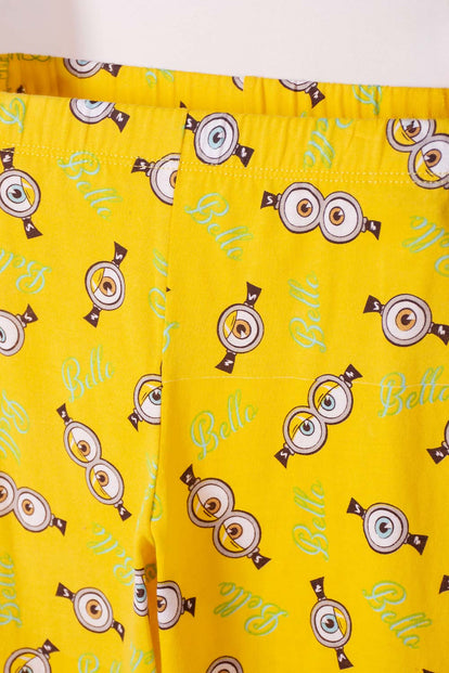 PIJAMA DE MINIONS PANTALÓN LARGO MULTICOLOR PARA NIÑO 2T A 6T
