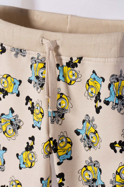 CONJUNTO LOS MINIONS PANTALÓN LARGO CAQUI PARA NIÑO 2T A 6T