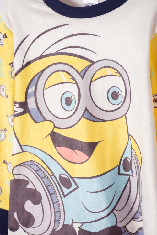 PIJAMA DE MINIONS PANTALÓN LARGO MULTICOLOR PARA NIÑO 2T A 6T