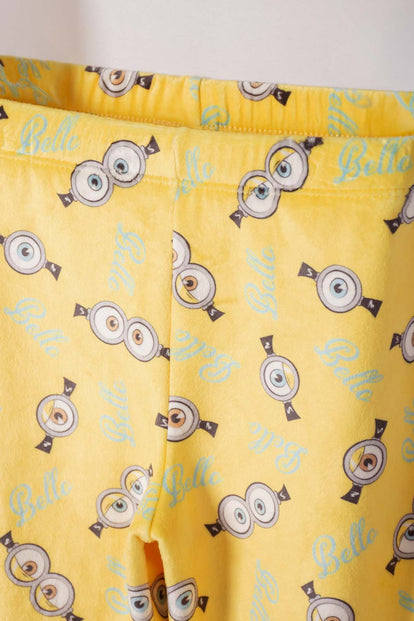 PIJAMA DE MINIONS PANTALÓN LARGO MULTICOLOR PARA NIÑO 2T A 6T