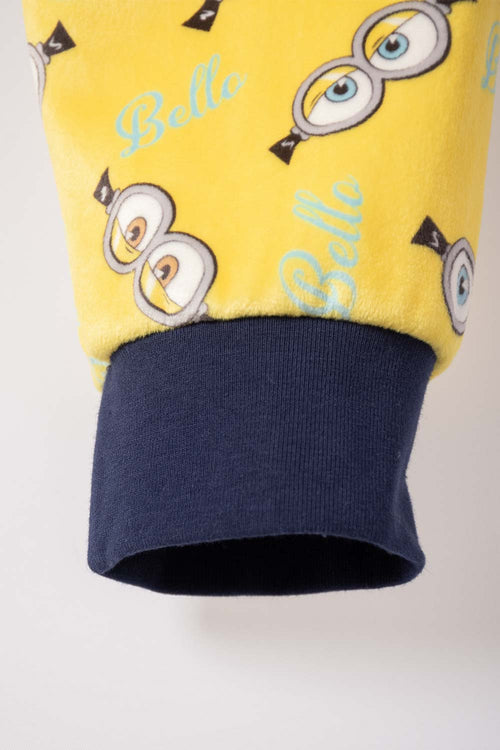 PIJAMA DE MINIONS PANTALÓN LARGO MULTICOLOR PARA NIÑO 2T A 6T
