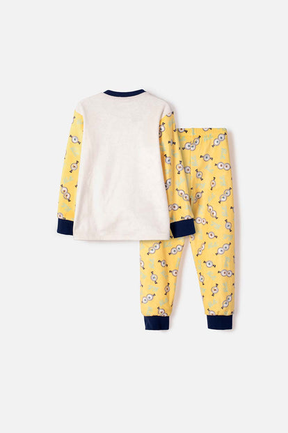 PIJAMA DE MINIONS PANTALÓN LARGO MULTICOLOR PARA NIÑO 2T A 6T