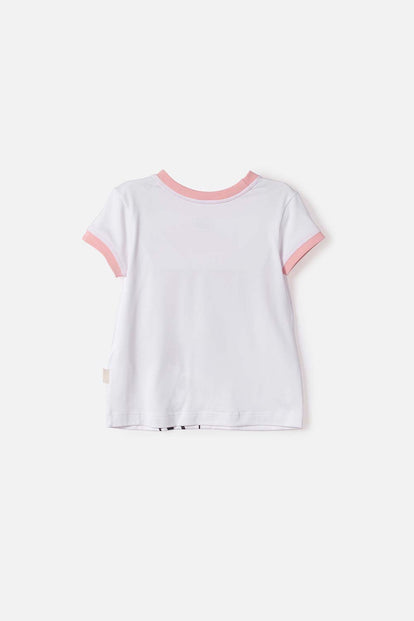 CAMISETA DE TOY STORY MANGA CORTA BLANCO PARA NIÑA 2T A 6T